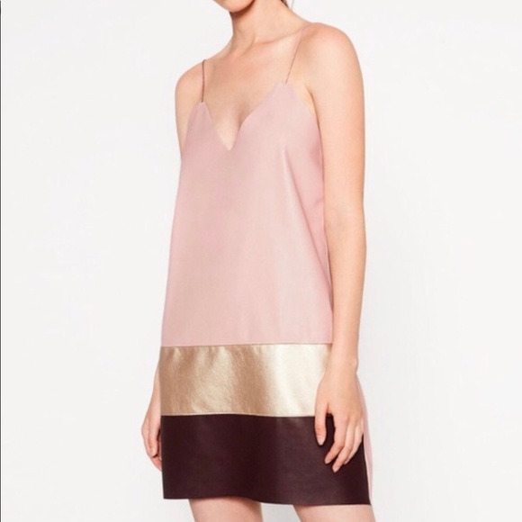 ZARA FAUX LEATHER DRESS soooChic💋 - Picture 1 of 2